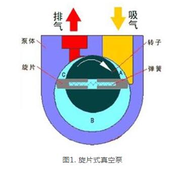 Rotary vane vacuum pump