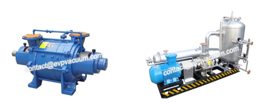 Two stage liquid ring compressor