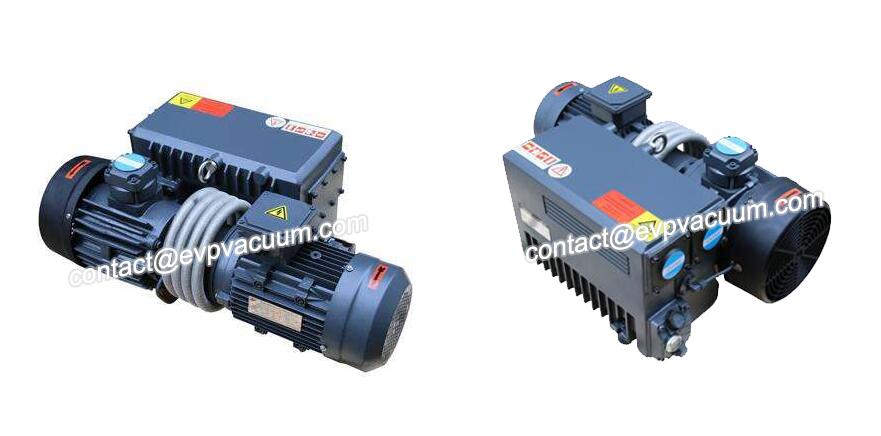 Single stage rotary vane vacuum pump