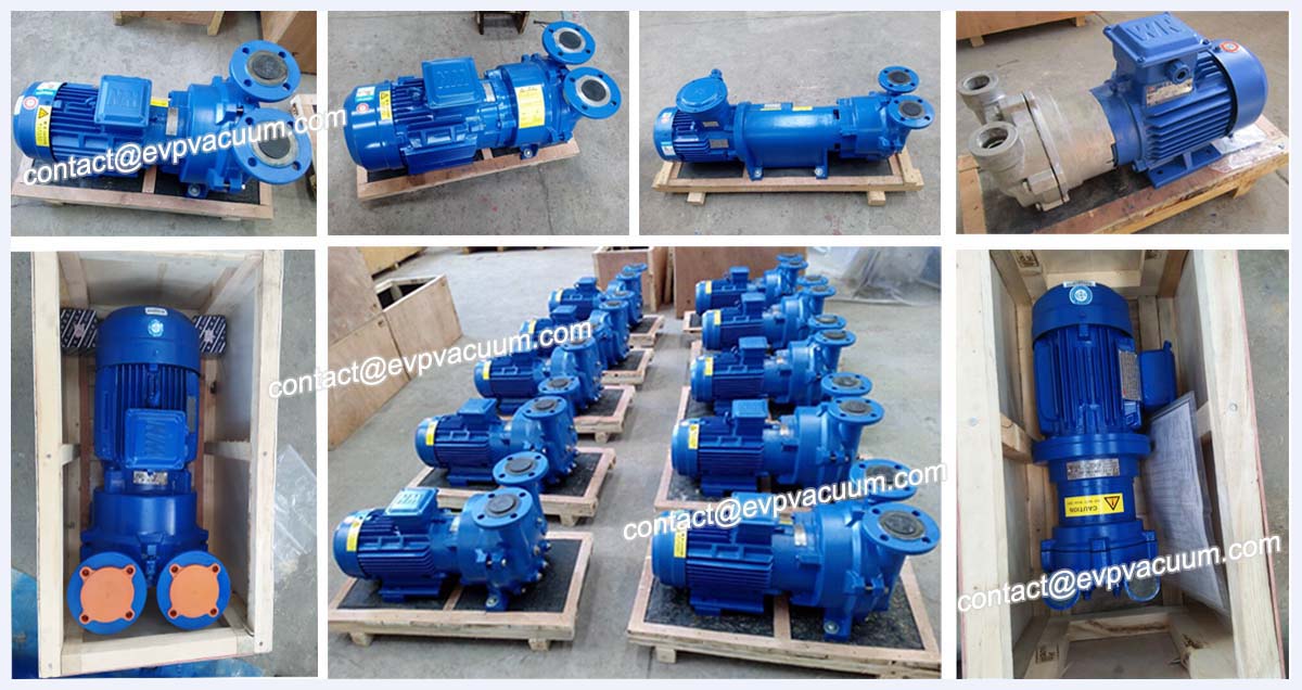 Single stage liquid ring vacuum pump