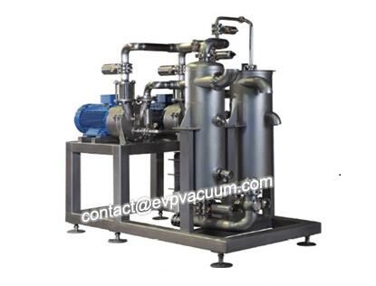 Vacuum pump for exhaust compression