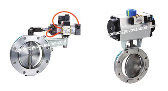 High vacuum pneumatic butterfly valve