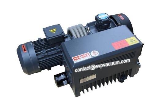 Rotary vane vacuum pump in cutting machine