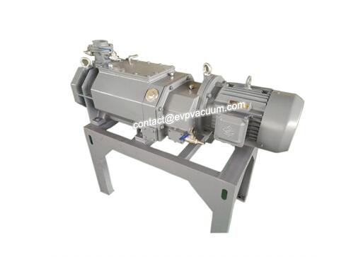 Dry screw vacuum pump in silicon nitride process