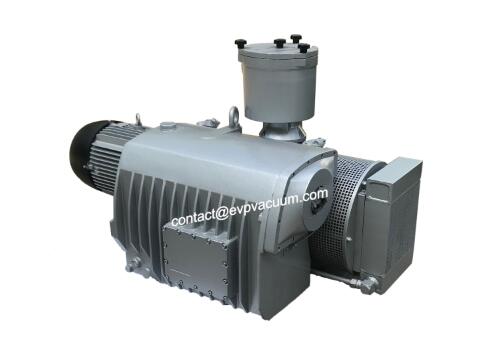 Rotary vane vacuum pump for mass resin infusion process in shipbuilding