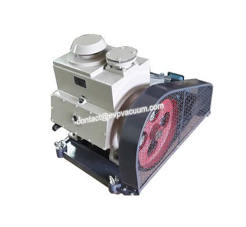 Rotary vane vacuum pump in paper bag production