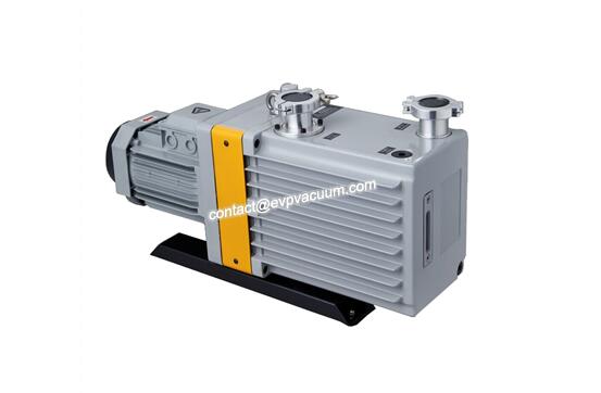 Rotary vane vacuum pump in vacuum chromizing process