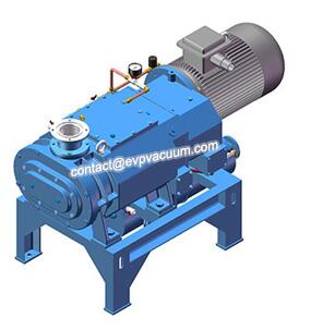 Dry vacuum pump degassing in steel