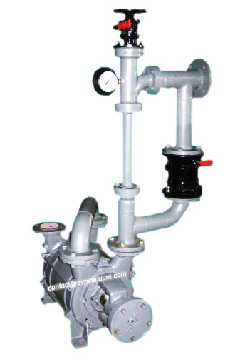 Liquid ring vacuum pump air ejector