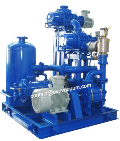 Roots vacuum pump unit