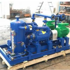 Water ring vacuum pump used in offshore on a rig applications