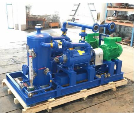 Water ring vacuum pump used in offshore on a rig applications