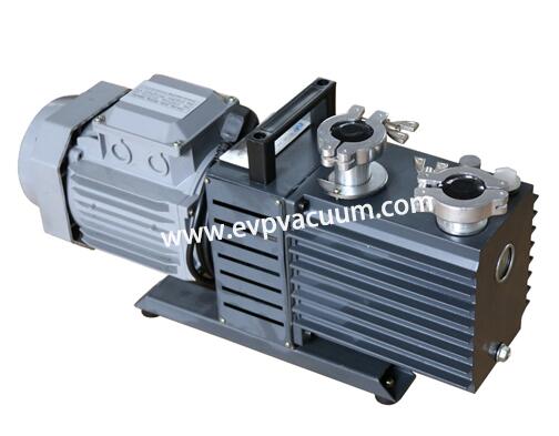 Rotary vane vacuum pump for integrated automation