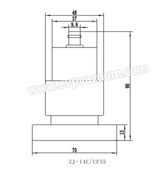 ZJ-14 cold cathodic gauge pipe size