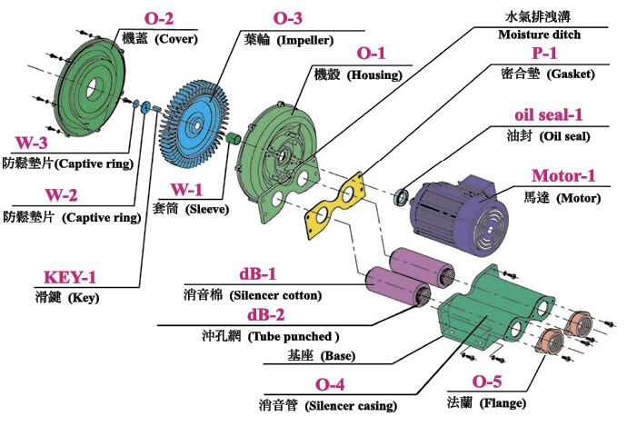 Roots blower in mechanical printing industry