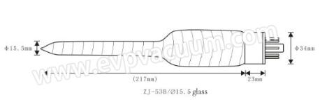 ZJ-53B thermocouple gauge size