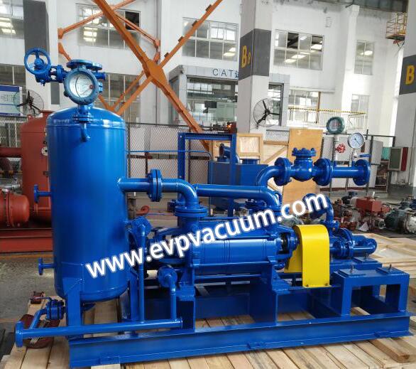 Liquid ring vacuum pump in palm oil mill