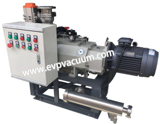 Screw vacuum pump used in forming vacuum of refrigerator liner