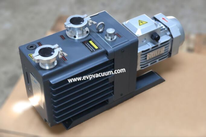 Rotary vane vacuum pump in production of barium salt