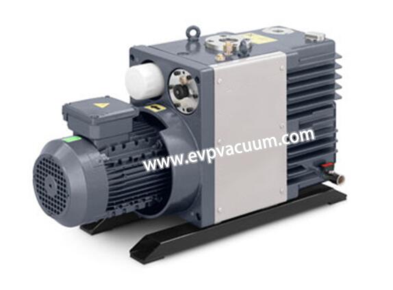 Rotary vane vacuum pump in plate unloader