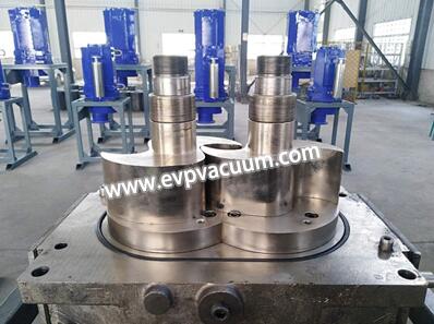 Symmetrical claw single-stage dry vacuum pump