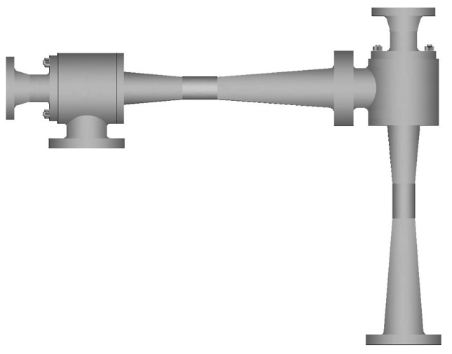 Two-stage steam ejector series