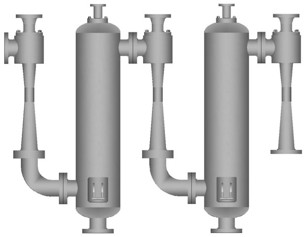 Three-stage steam ejector series