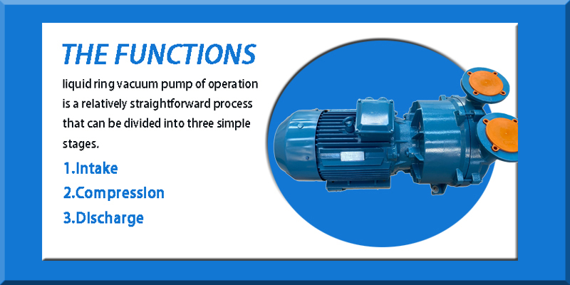 Liquid ring vacuum pump function