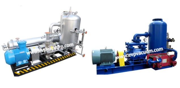 Liquid ring vacuum pump and liquid ring compressor in Hydrogen