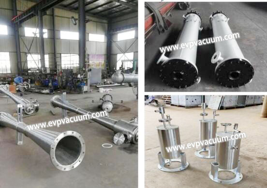 steam jet in evaporation system of application