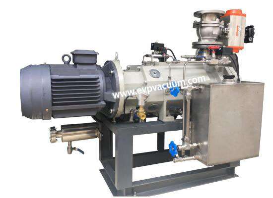 Screw vacuum pump in real immersion equipment Application