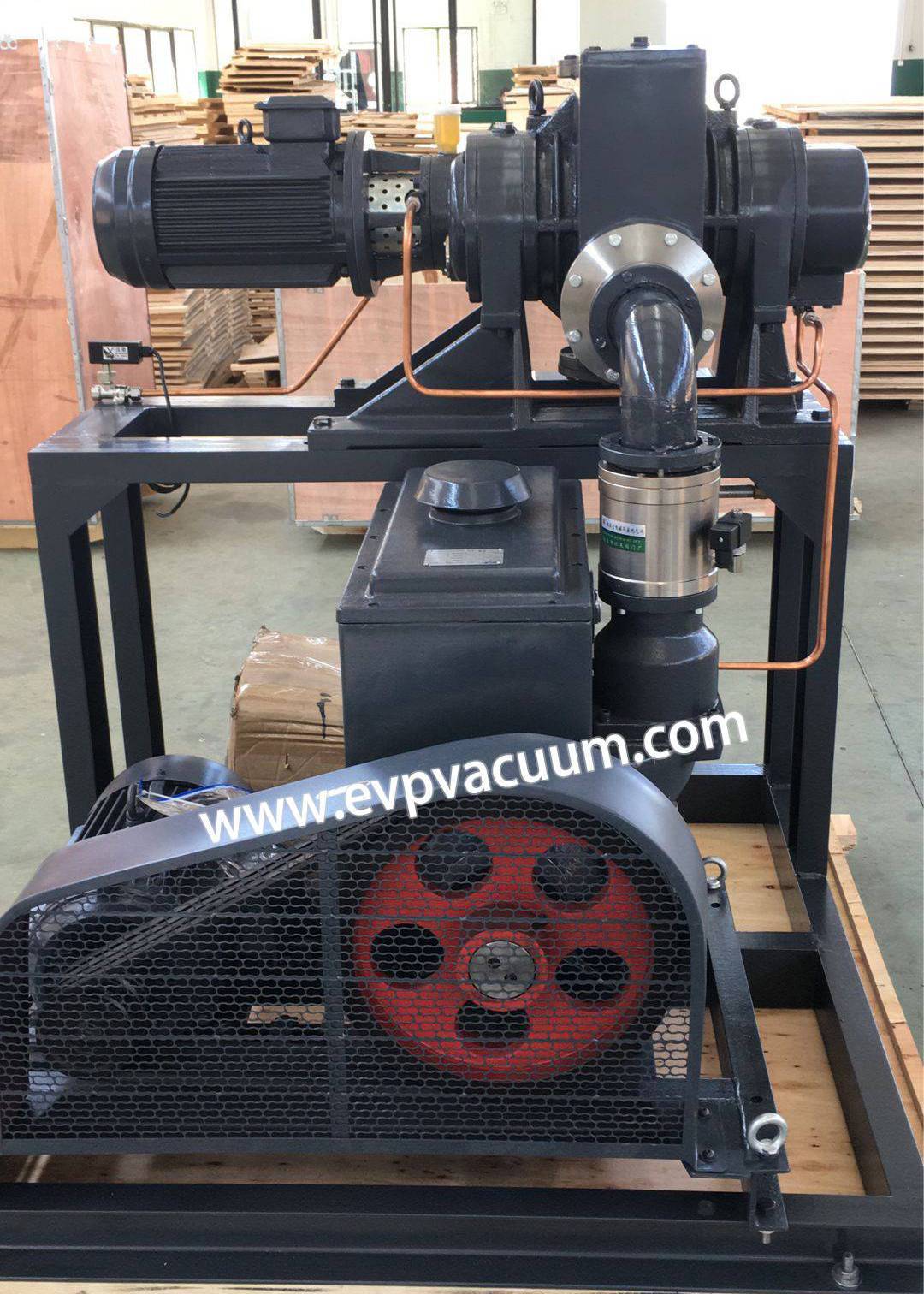 Roots rotary vane vacuum unit for laser welding vacuum pump system