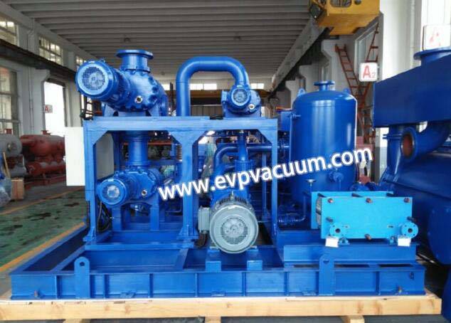 vacuum unit of vacuum pressure impregnation equipment of start and stop sequence