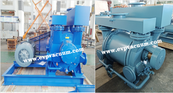 Liquid ring vacuum pump for steel degassing process