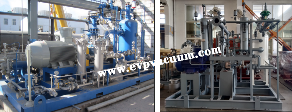 What is the automatic instrumentation in the closed water ring vacuum pump unit?