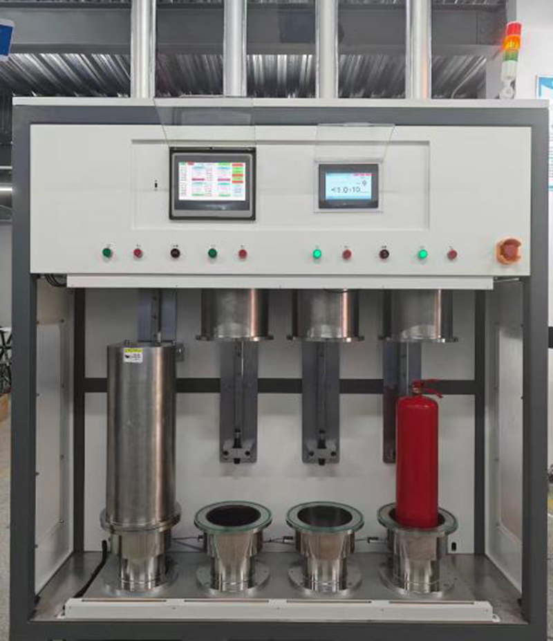 How to detect fire extinguisher leaks with the helium leak detector system