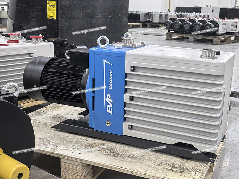 Use small rotary vane pumps and vacuum generators